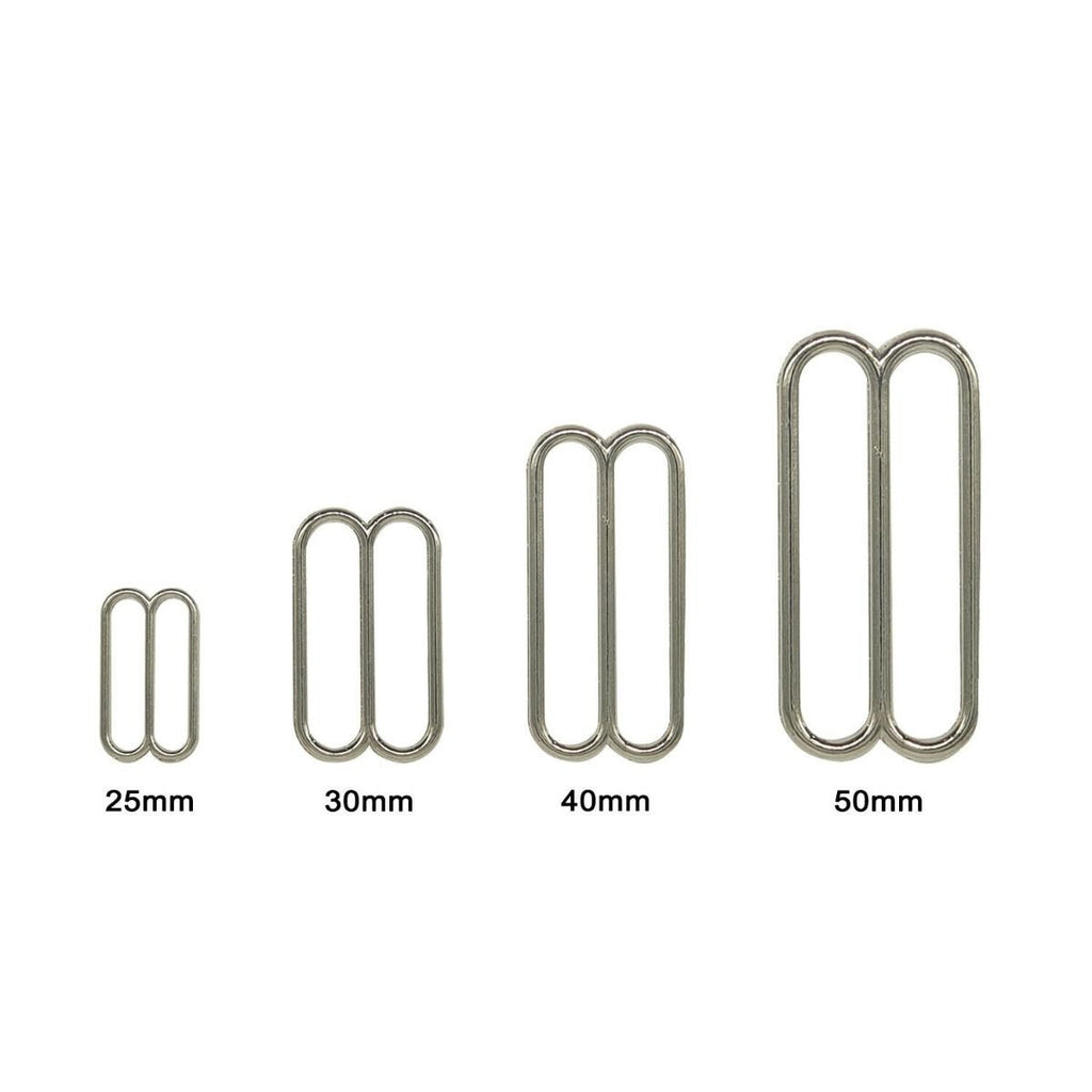 Rounded Triglide Slider Metal Buckle - (Pack of 2)