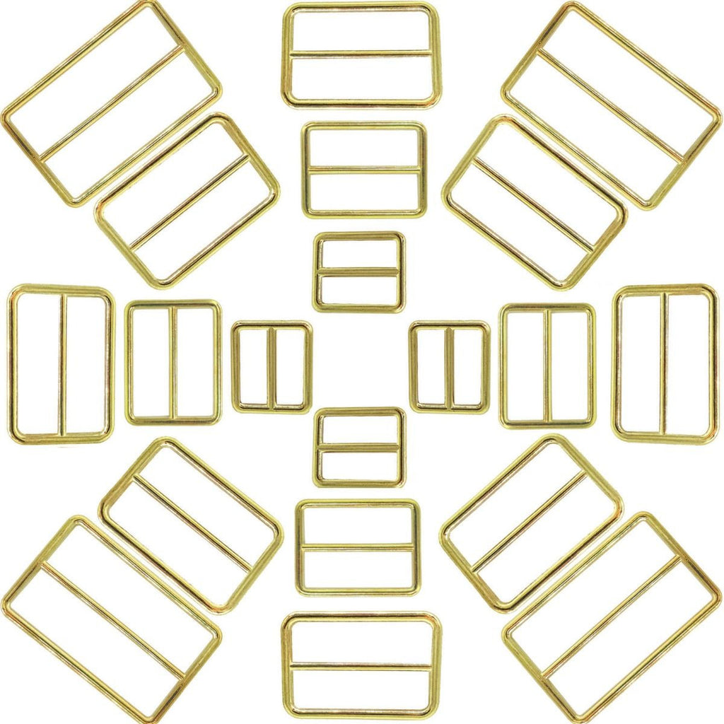 Triglide Slider Metal Buckles - (Pack of 2)