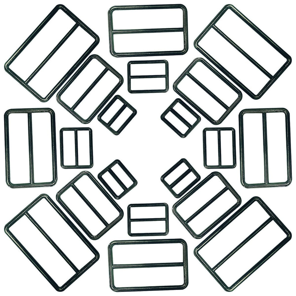 Triglide Slider Metal Buckles - (Pack of 2)