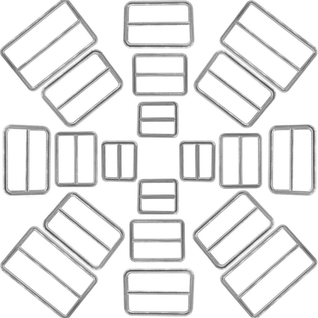 Triglide Slider Metal Buckles - (Pack of 2)