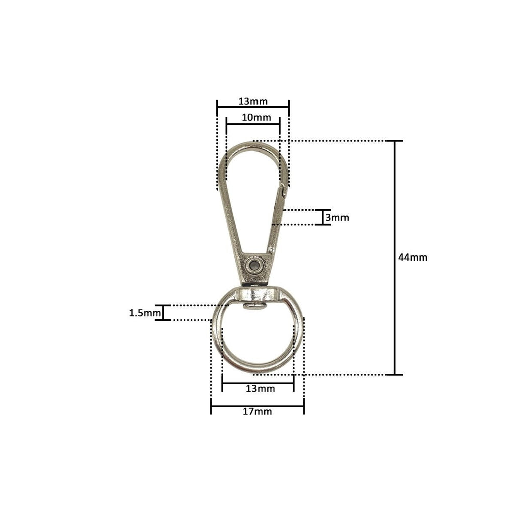 13mm Lobster Clasp Snap Hook with O-Ring (Pack of 1)