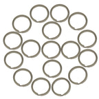 Flat Round Metal Keyring Ring - (Pack of 1)