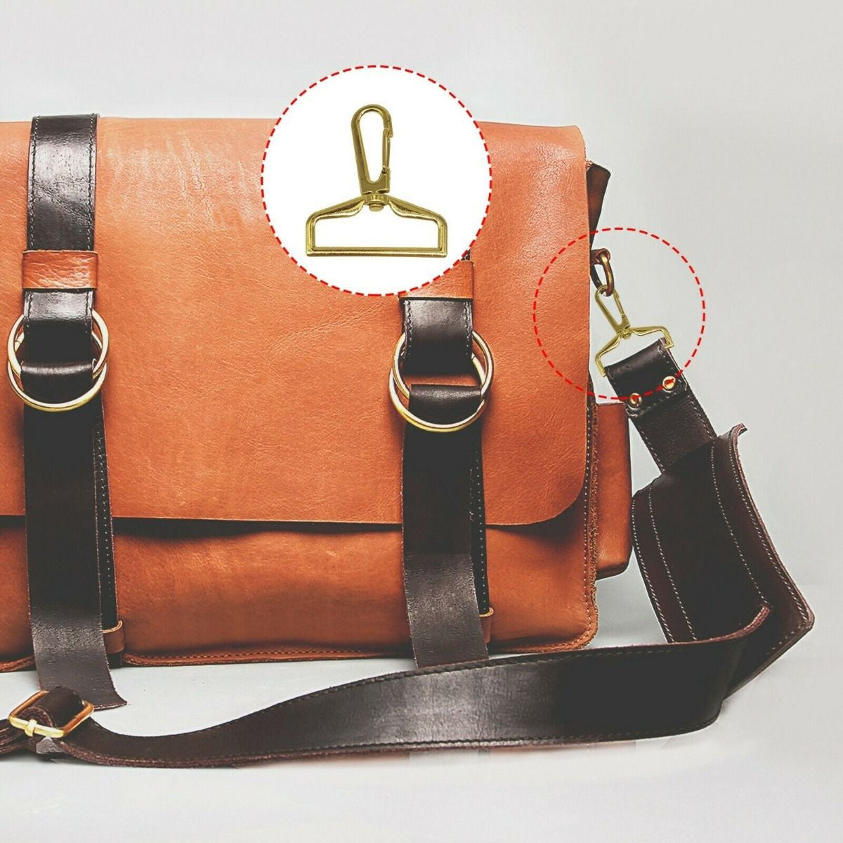 Swivel Lobster Clasp Snap Hook with Square D-Ring (Pack of 1)