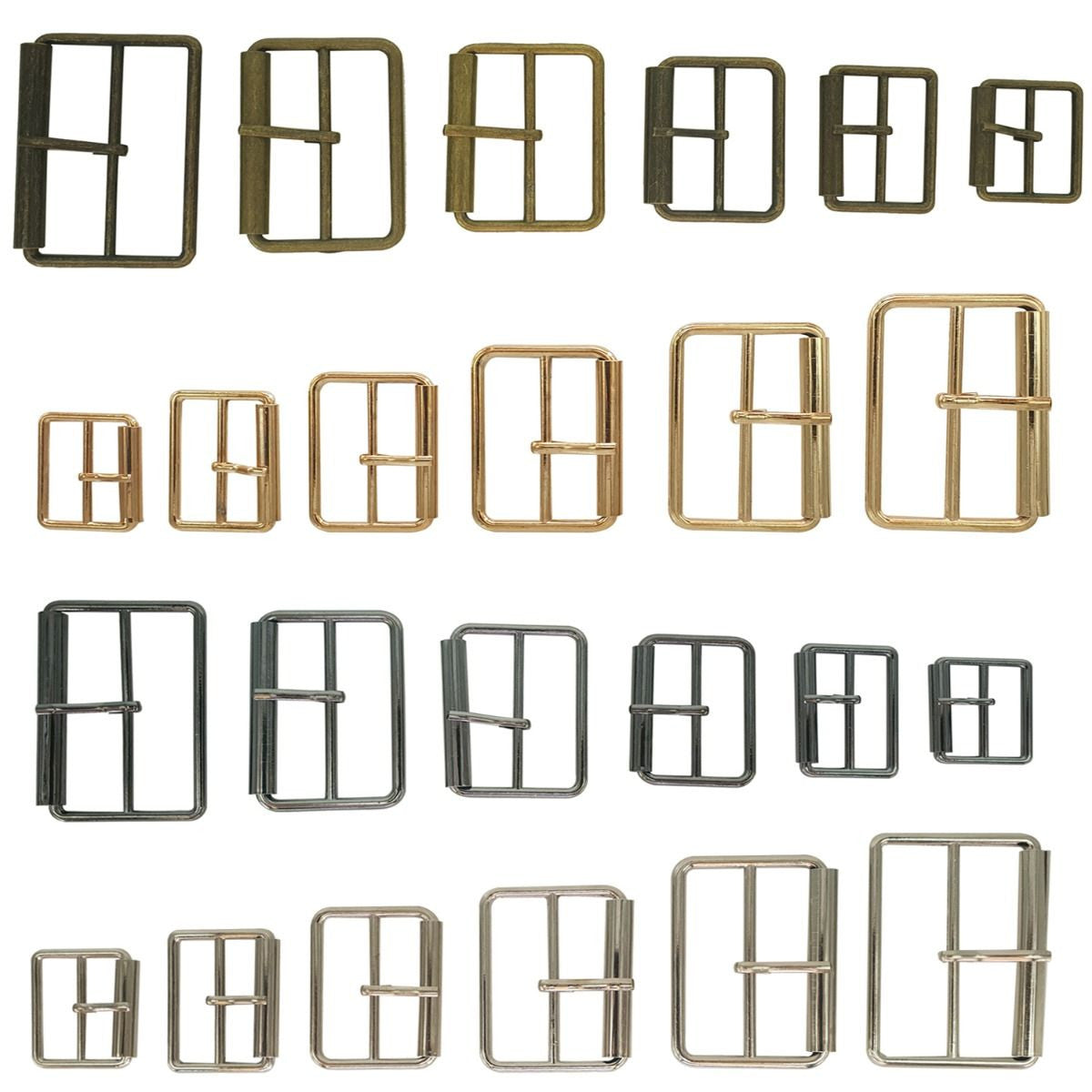 Metal Single Pin Roller Buckles - (Pack of 2)