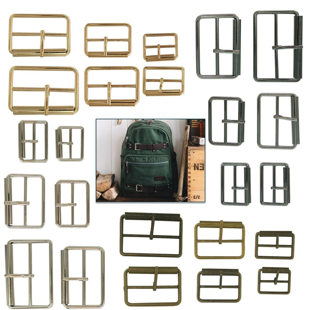 Metal Single Pin Roller Buckles - (Pack of 2)