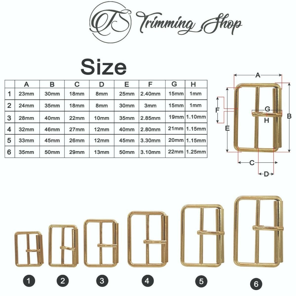 Metal Single Pin Roller Buckles - (Pack of 2)