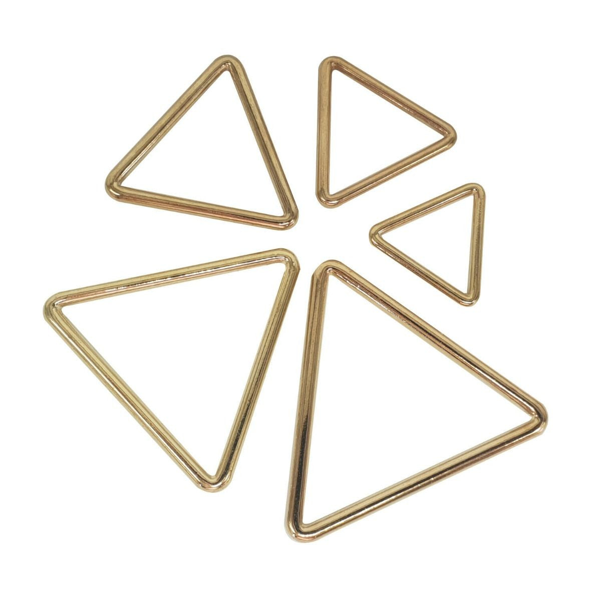 Welded Metal Triangle Rings - (Pack of 2)
