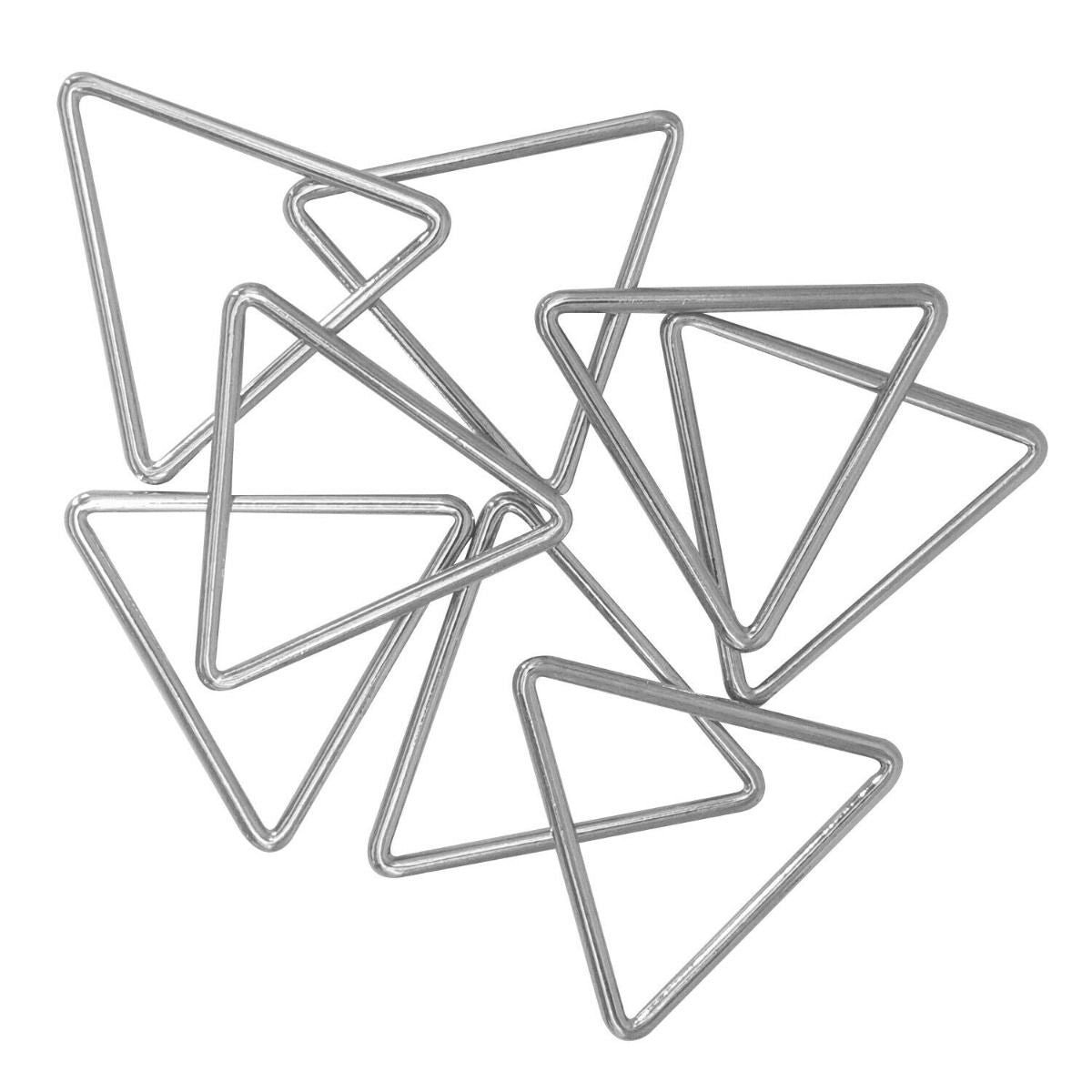 Welded Metal Triangle Rings - (Pack of 2)