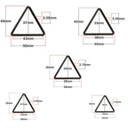 Welded Metal Triangle Rings - (Pack of 2)