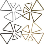 Welded Metal Triangle Rings - (Pack of 2)