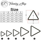 Welded Metal Triangle Rings - (Pack of 2)