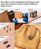 33mm x 19mm Metal Tuck Lock Clasp - (Pack of 1)