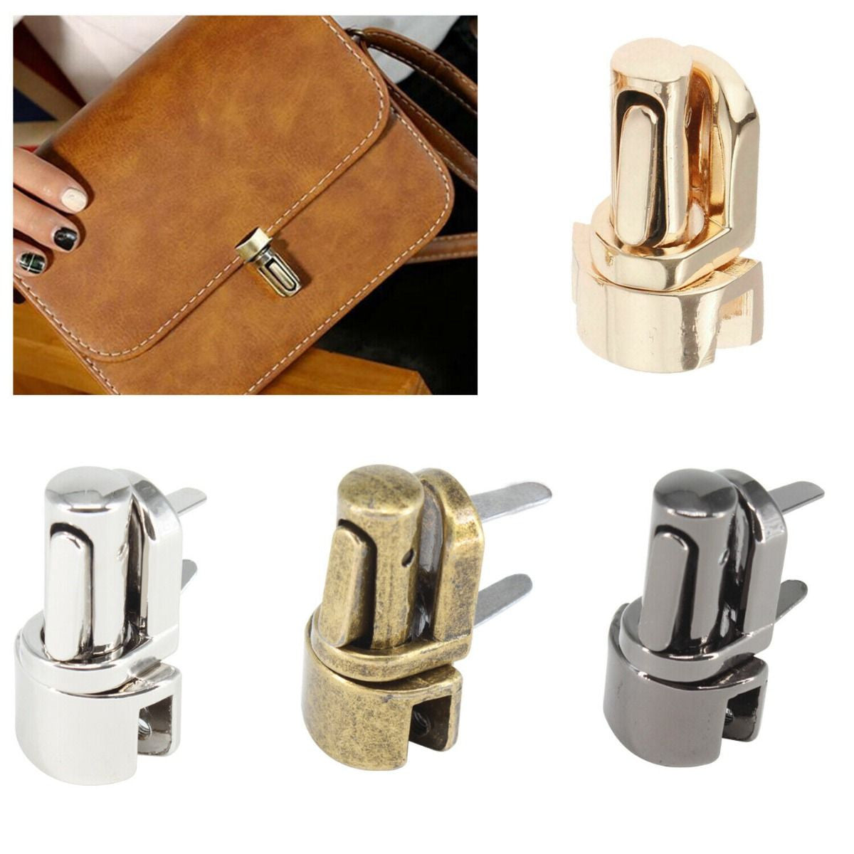 33mm x 19mm Metal Tuck Lock Clasp - (Pack of 1)