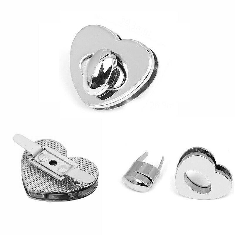 24mm Heart Twist and Turn Clasp - (Pack of 1)