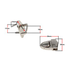 29mm x 20mm Tuck Lock Clasp