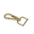 Swivel Lobster Clasp Keyring Fastener Hook with D-Ring (Pack of 1)