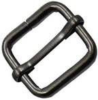 20mm Metal Gunmetal Triglide Slider Bar Buckle - (Pack of 2)