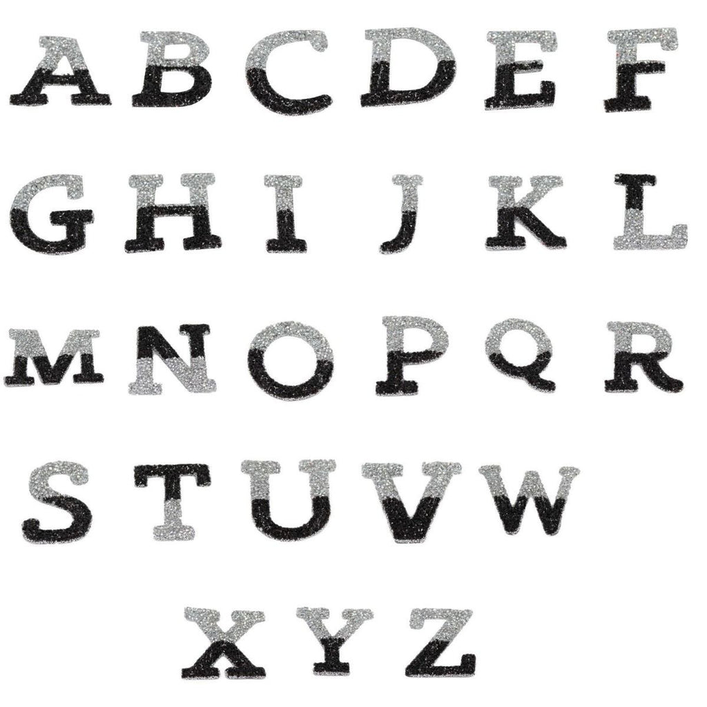Glue On Glitter Alphabet Letters