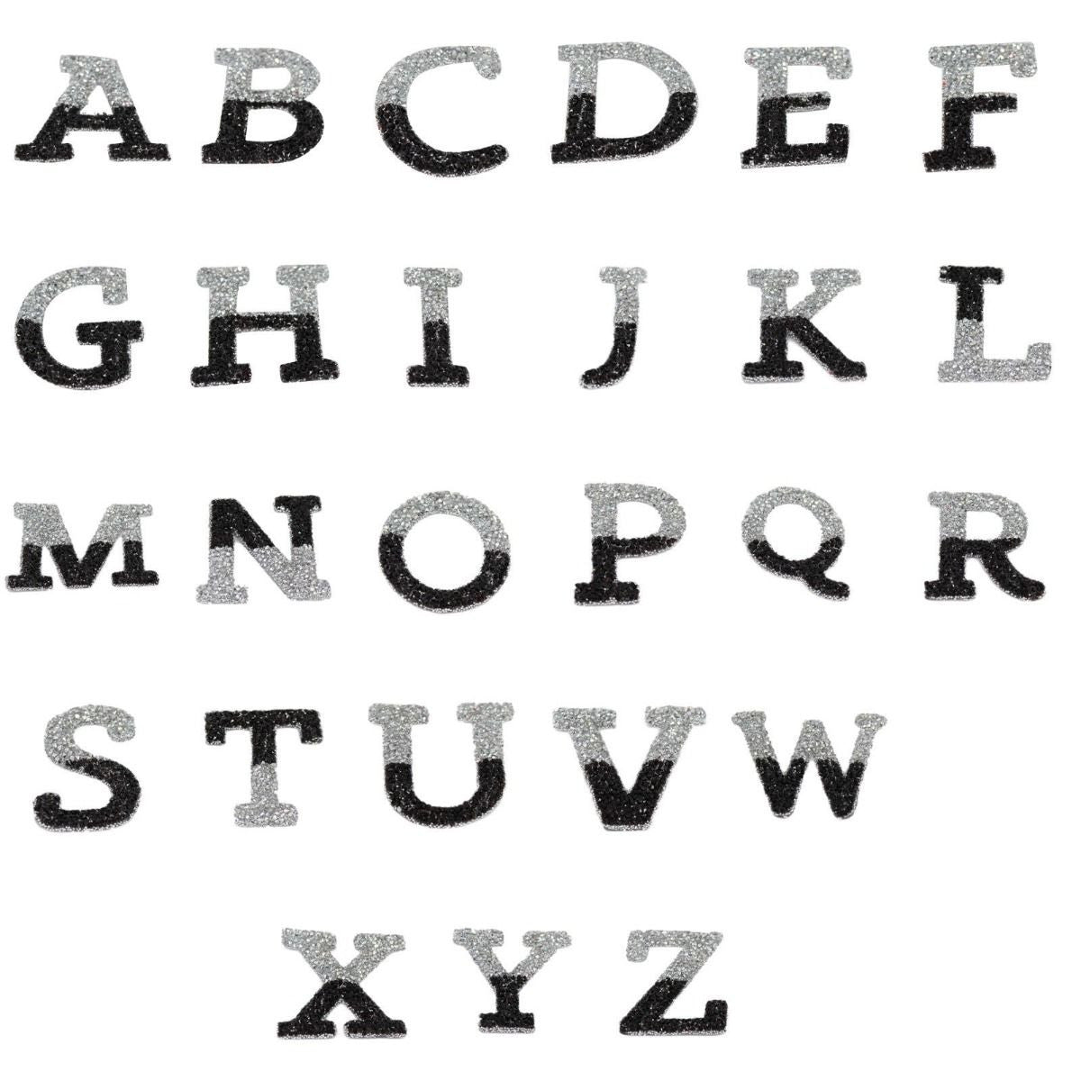 Glue On Glitter Alphabet Letters