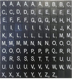 Black Wooden Alphabet Tiles with Scores (Pack of 100)
