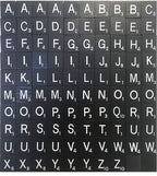 Black Wooden Alphabet Tiles with Scores (Pack of 100)