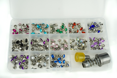 8mm Diamante Rivets Bundle