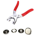 12mm Brass Pearl Snap Poppers (Pack of 100) with Fixing Pliers