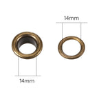 Long Barrell Eyelets - (100 Sets)