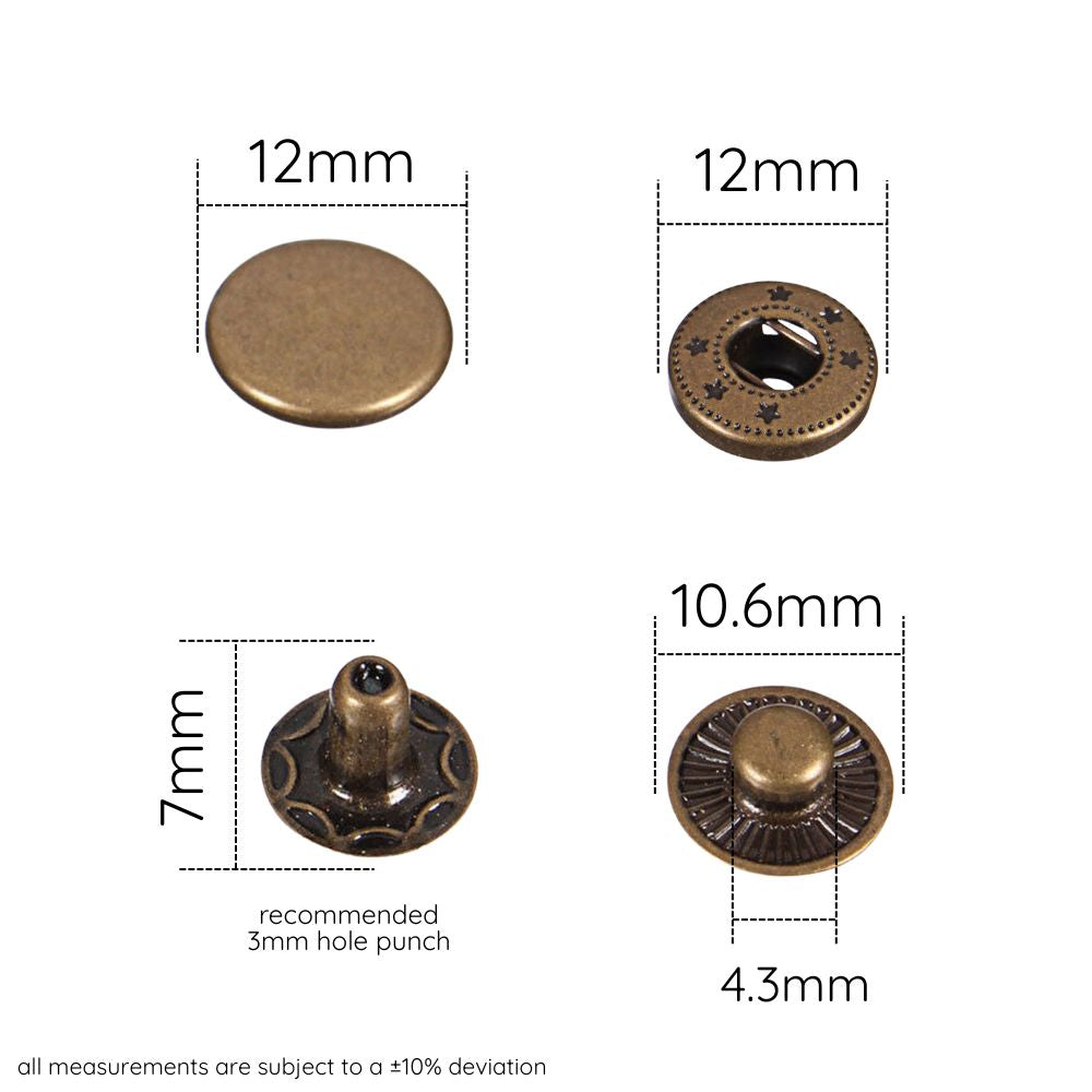 S Spring Press Studs