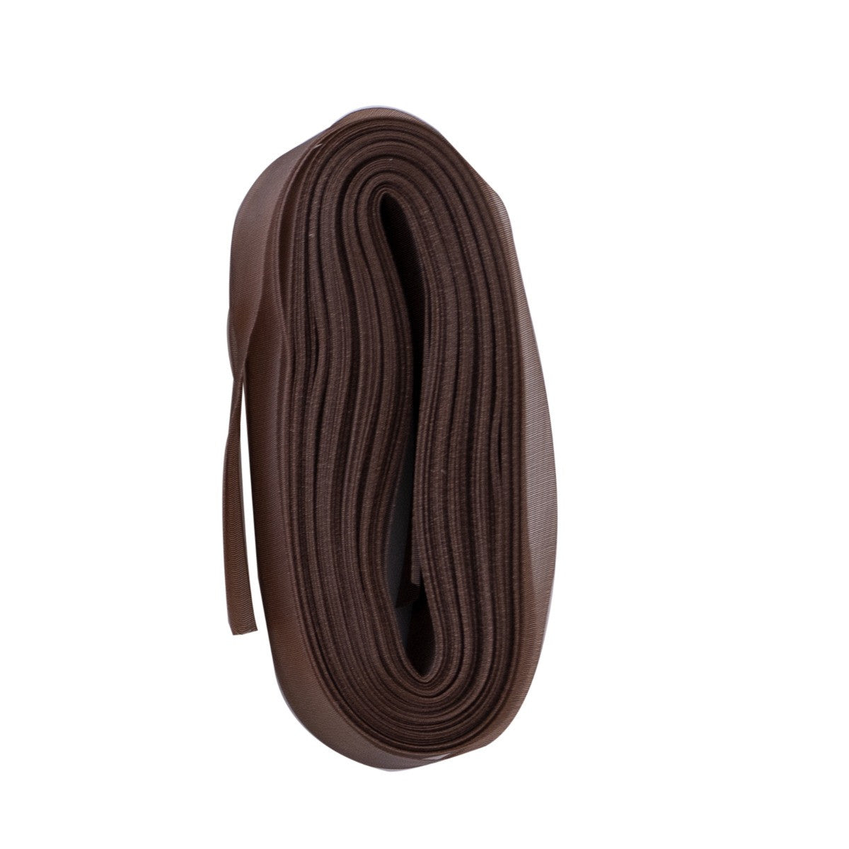 20m Organza Woven Edge Ribbon - Brown