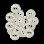 Round 2-Hole Plastic Button, Light Ivory - (Pack of 10)