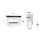 17mm x 27mm Rectangle Twist and Turn Clasp