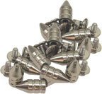 Screw On Cone Shaped Studs, Silver - (Pack of 10)