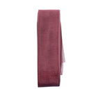 20m Organza Woven Edge Ribbon - Burgundy