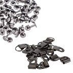 D-Rings with Double Cap Rivets - (Pack of 100)
