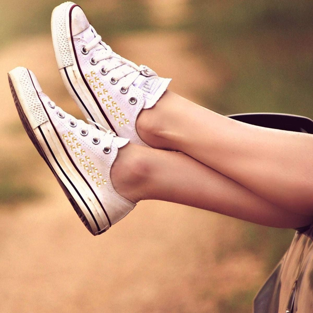 Brass Cone Shaped Studs with Hand Tool - (Pack of 100)