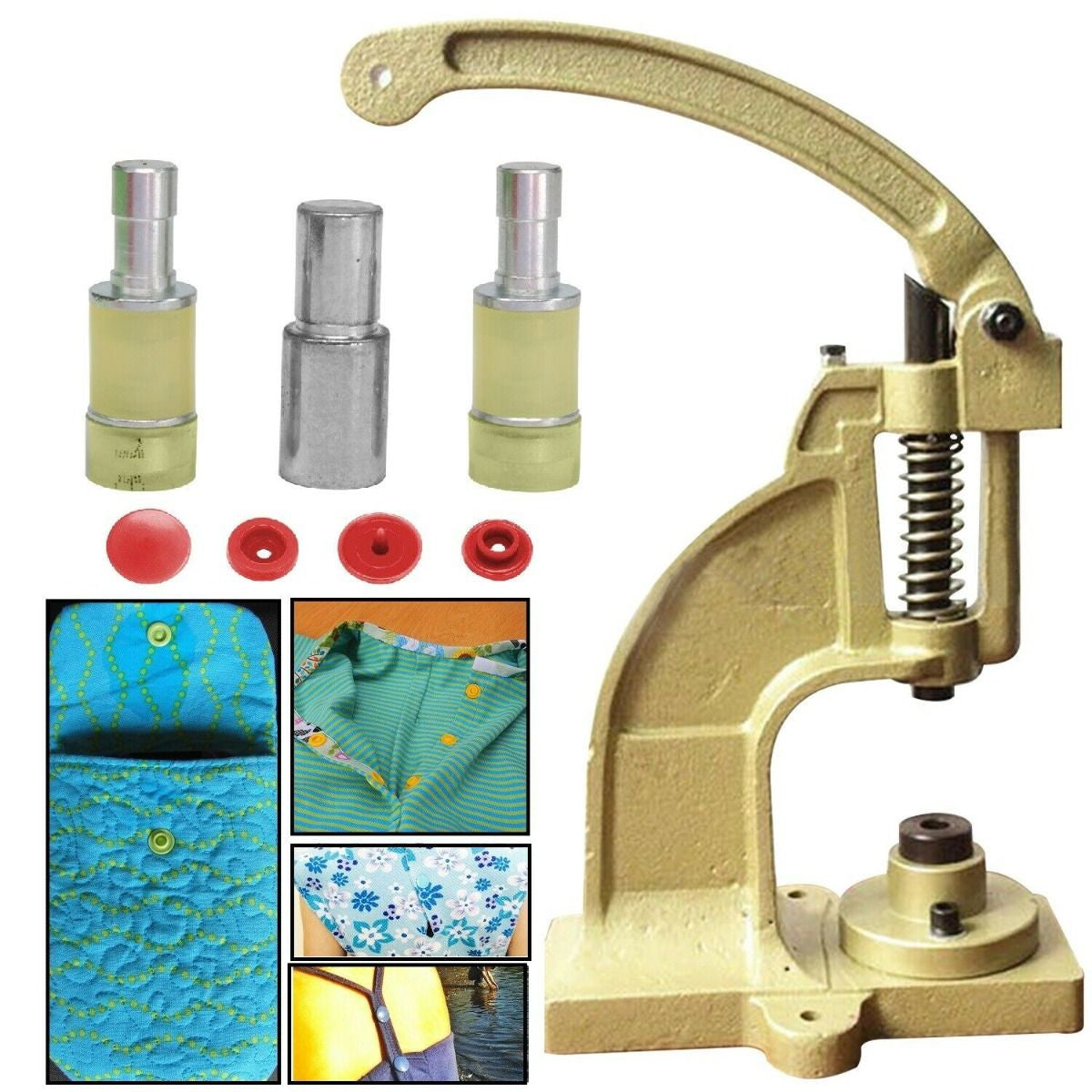 DK-98 Hand Press Machine with KAM Snap Fixing Die Set