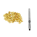 Iron Dome Head Punk Studs Rivets with Hand Tool - (Pack of 100)