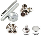 Silver Single Cap Tubular Rivets with Fixing Hand Tool