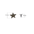 Star Shaped Pin Studs with Fixing Hand Tool (Pack of 50)