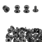 8mm Sam Browne Chicago Screw Round Head Rivets – Pack of 50