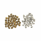 Solid Brass Cone Punk Press Studs with Pins - (Pack of 100)
