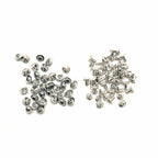 Solid Brass Cone Punk Press Studs with Pins - (Pack of 100)