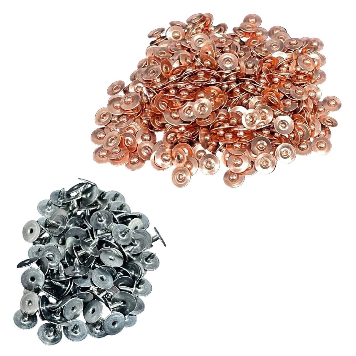 7mm Denim Brass Hat Rivets (Pack of 10)