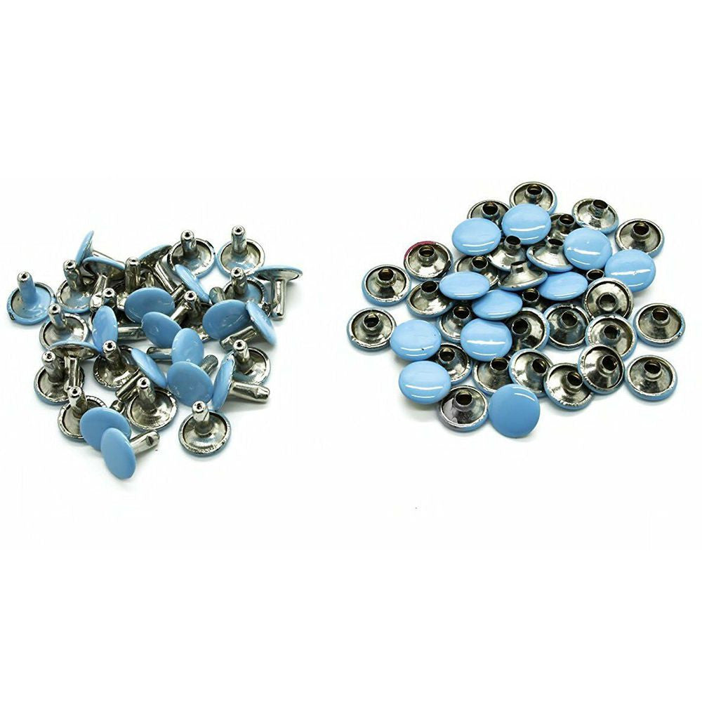 10mm Double Cap Tubular Rivets (Pack of 100)