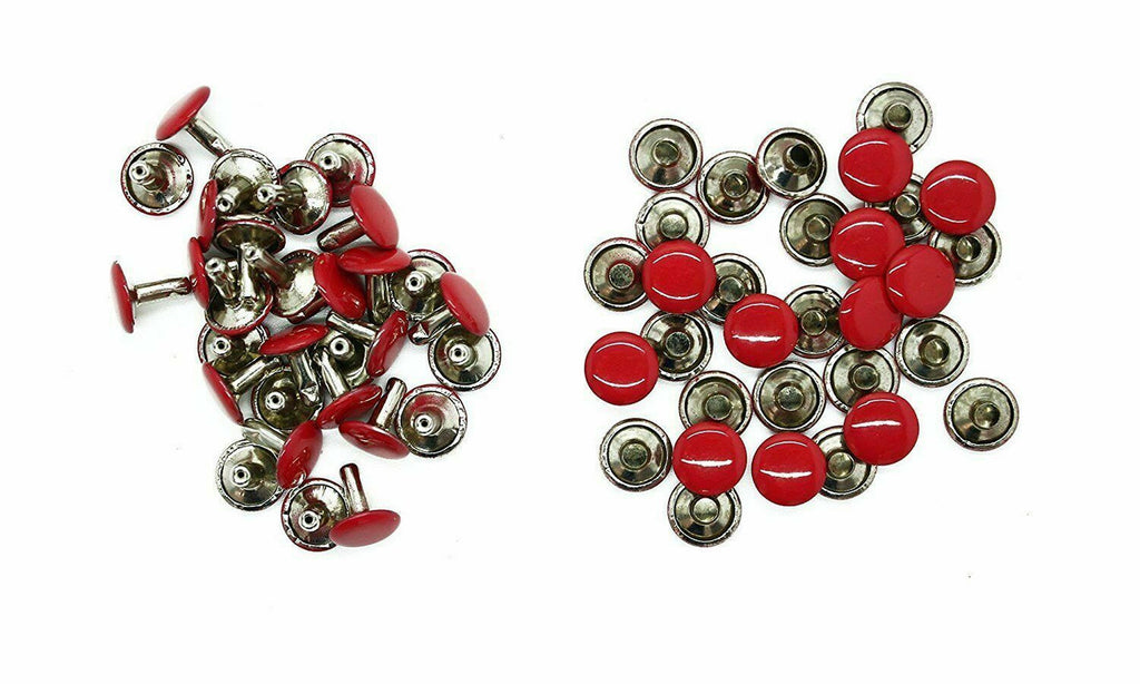 10mm Double Cap Tubular Rivets (Pack of 100)