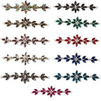 Sew-On Diamante Flower Motif