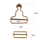 Dungaree Buckles with Slider Clips - (2 Sets)