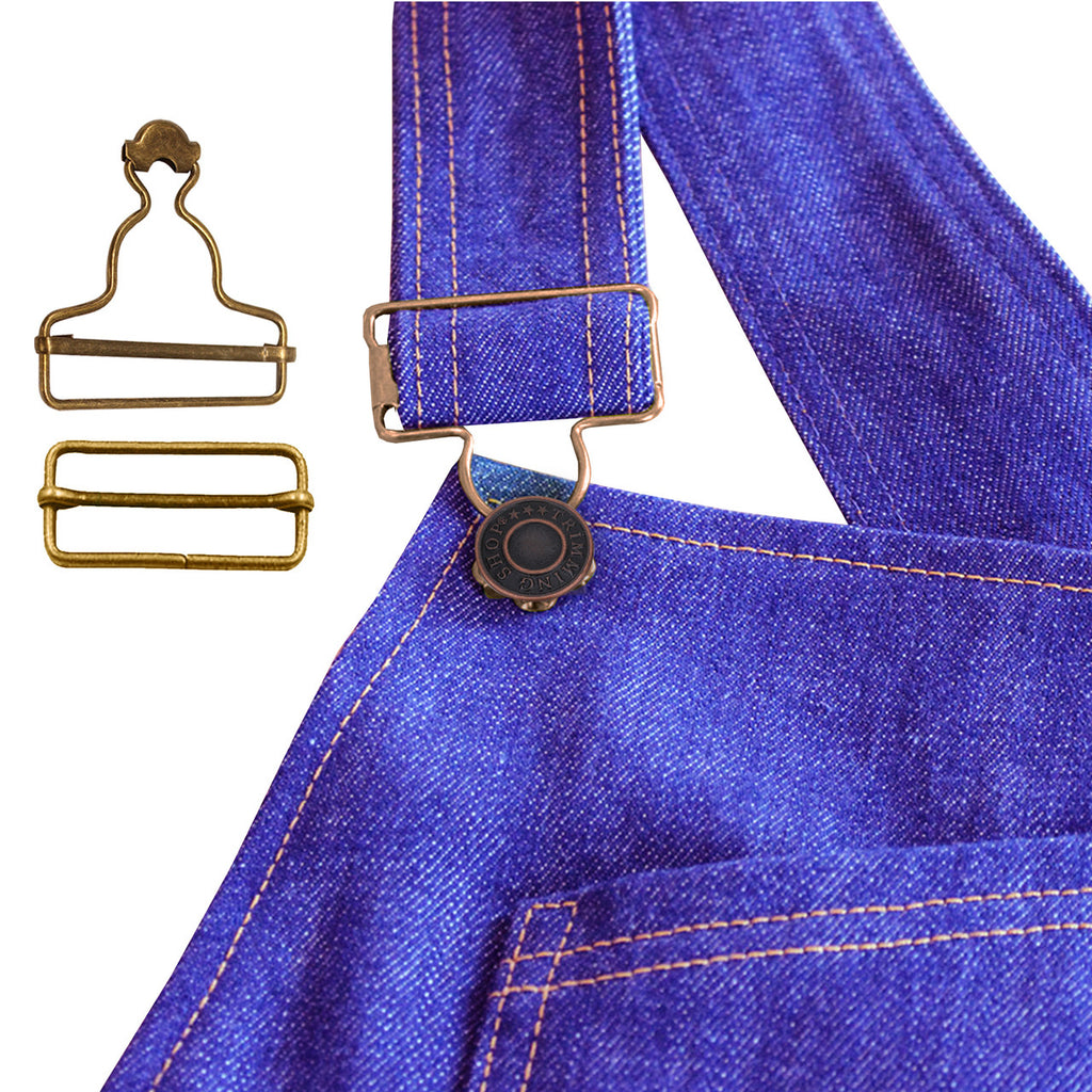 Dungaree Buckles with Slider Clips - (2 Sets)
