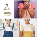 Dungaree Buckles with Slider Clips - (2 Sets)